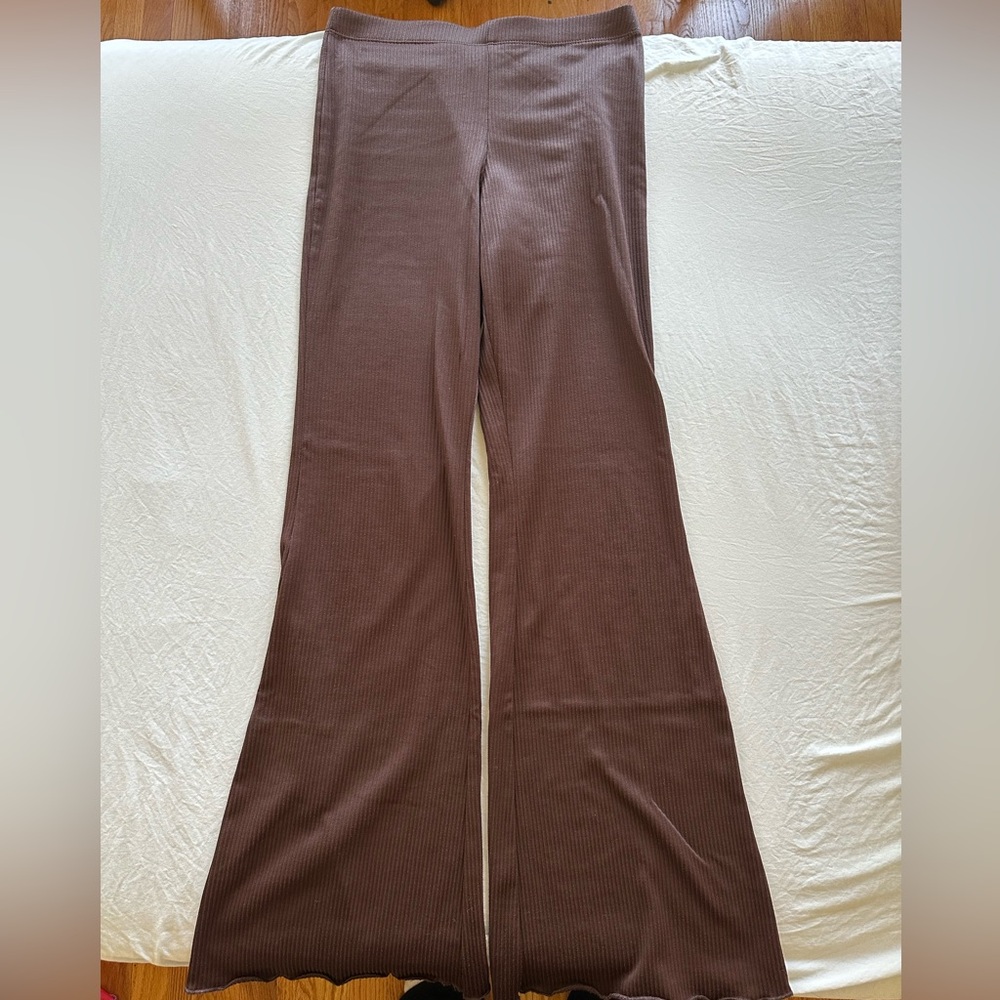 H&M Brown Flared Leggings